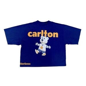 Drew House XS boxy oversized Carlton Maple Leafs tee shirt